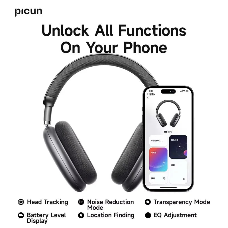 Picun F8 Pro ANC Wireless Headphones 3D Spatial Audio