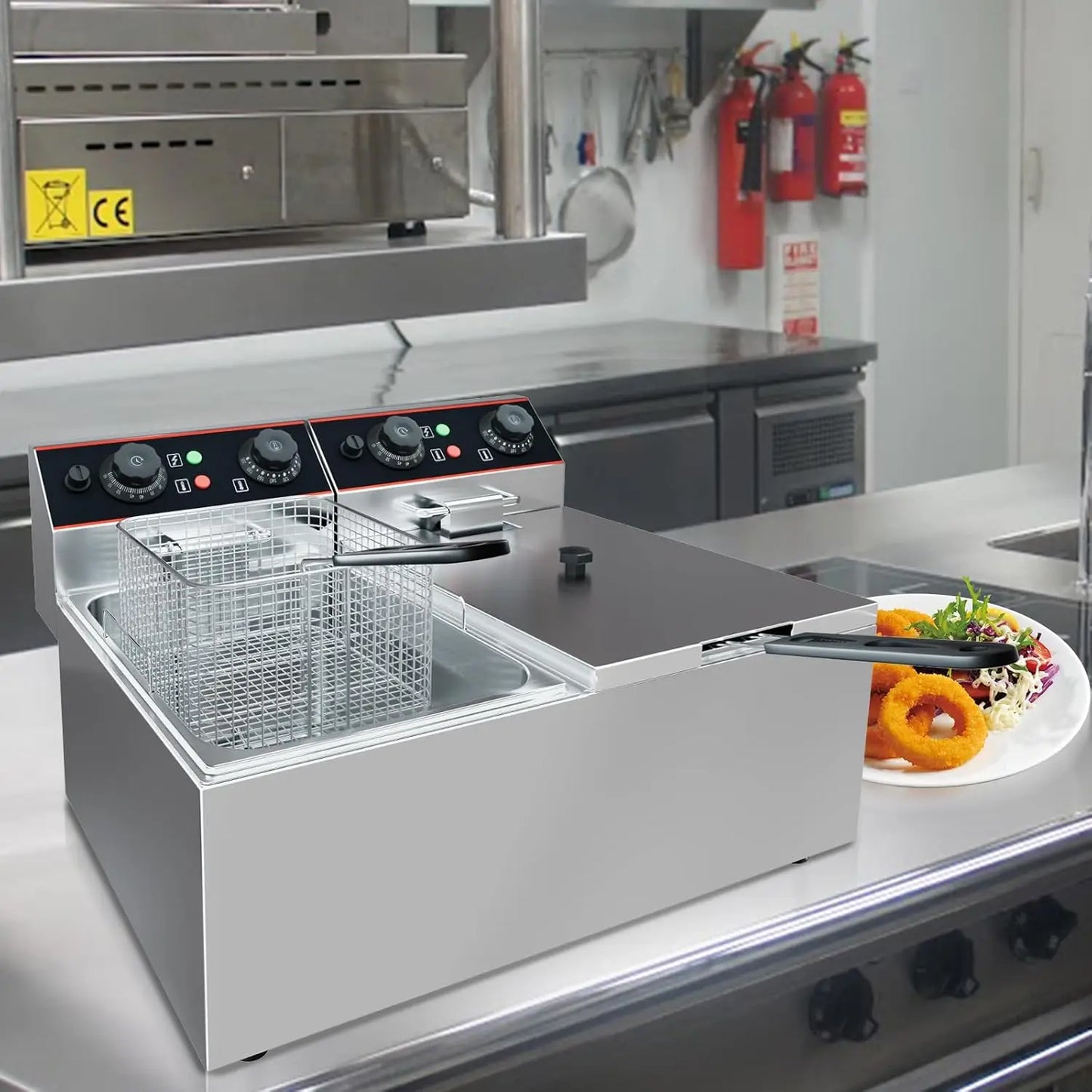 acekool Stainless Steel Commercial Deep Fryer With Baskets