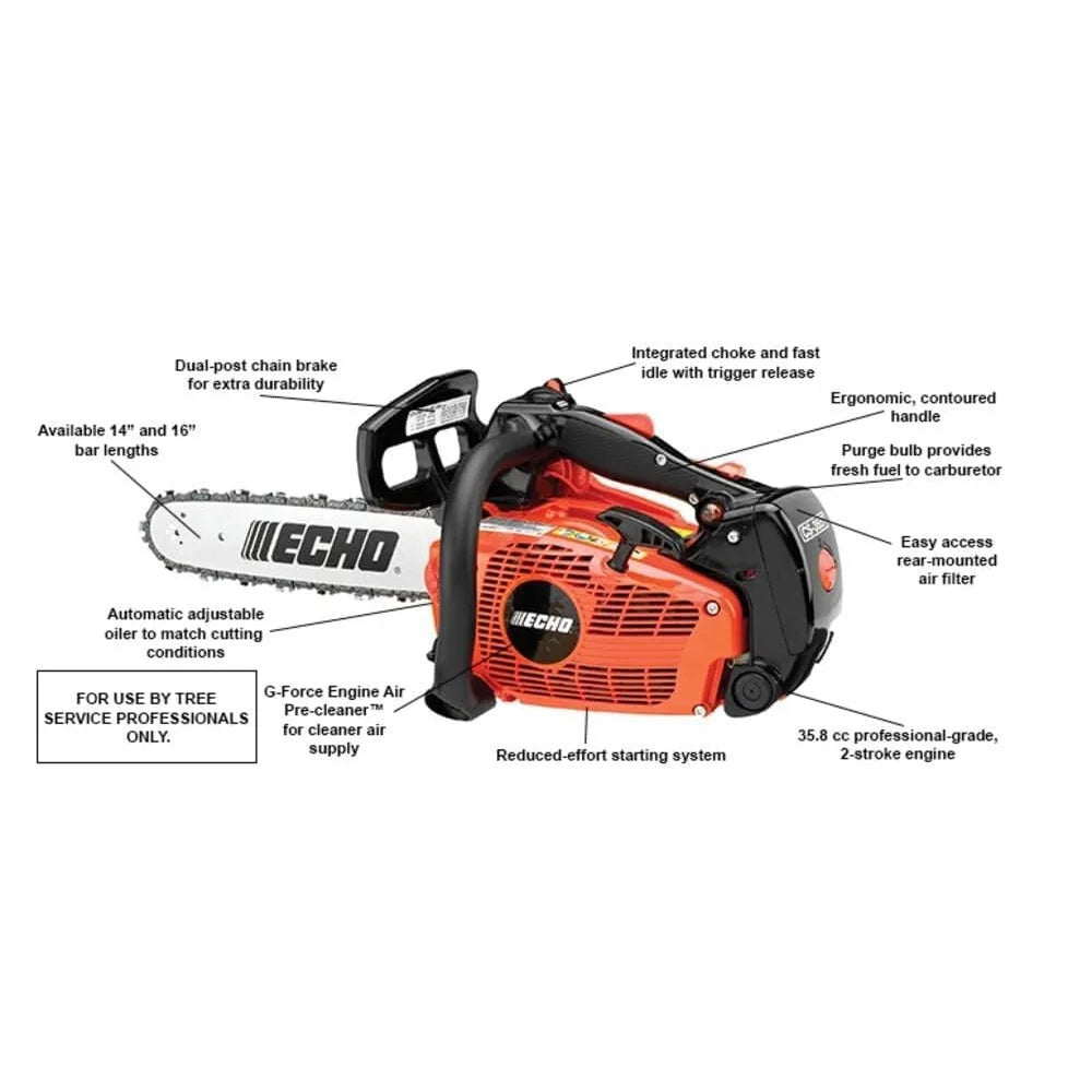 CS-355T Gas 2-Stroke Top Handle Chainsaw For Outdoor Use