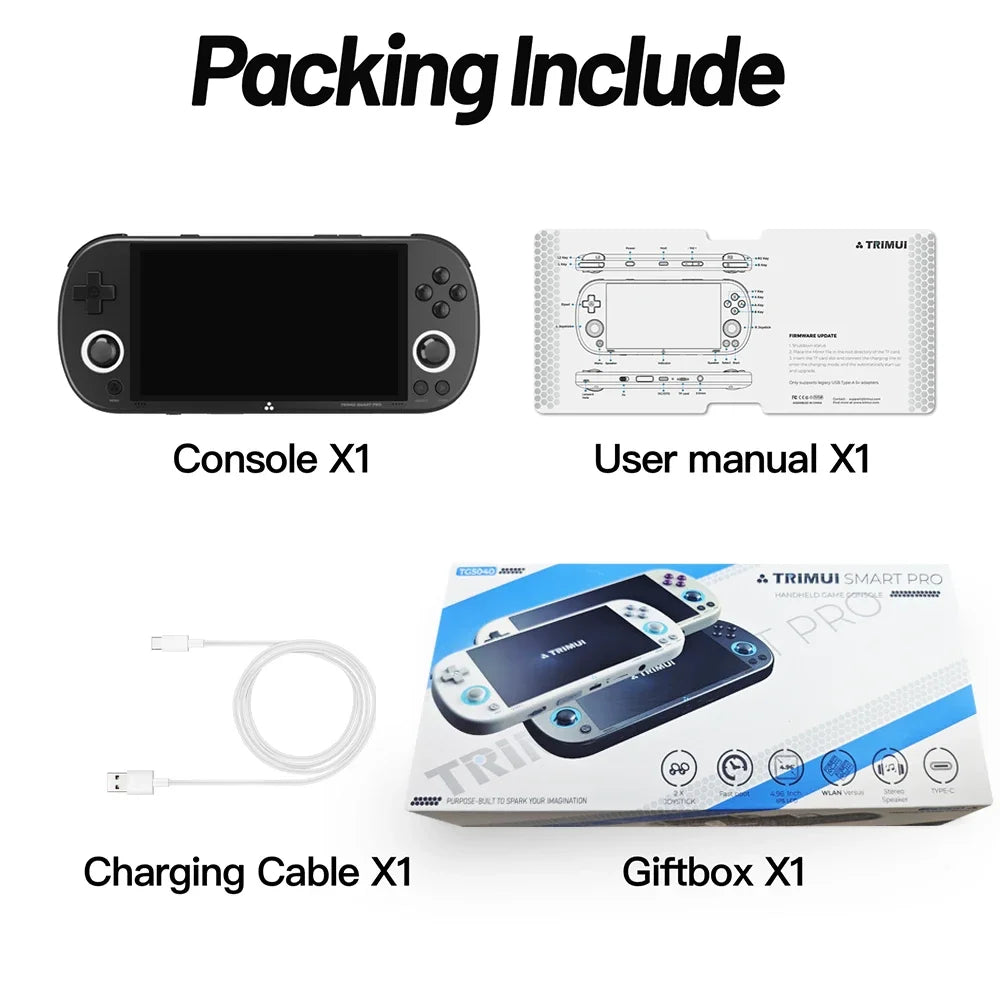 Trimui Smart Pro Handheld Game Console With IPS Display Bluetooth