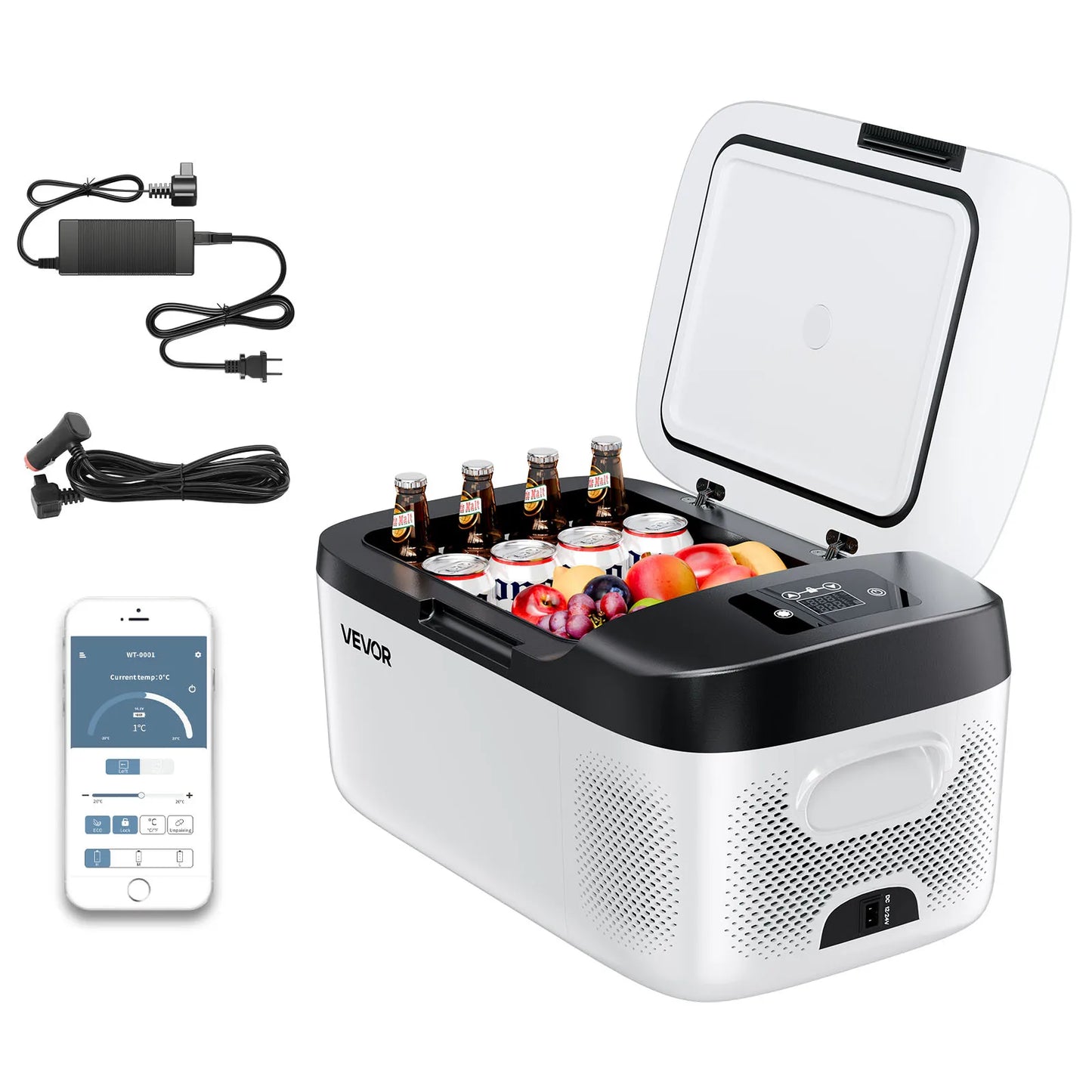 VEVOR Portable Car Refrigerator Mini Fridge Freezer For Camping