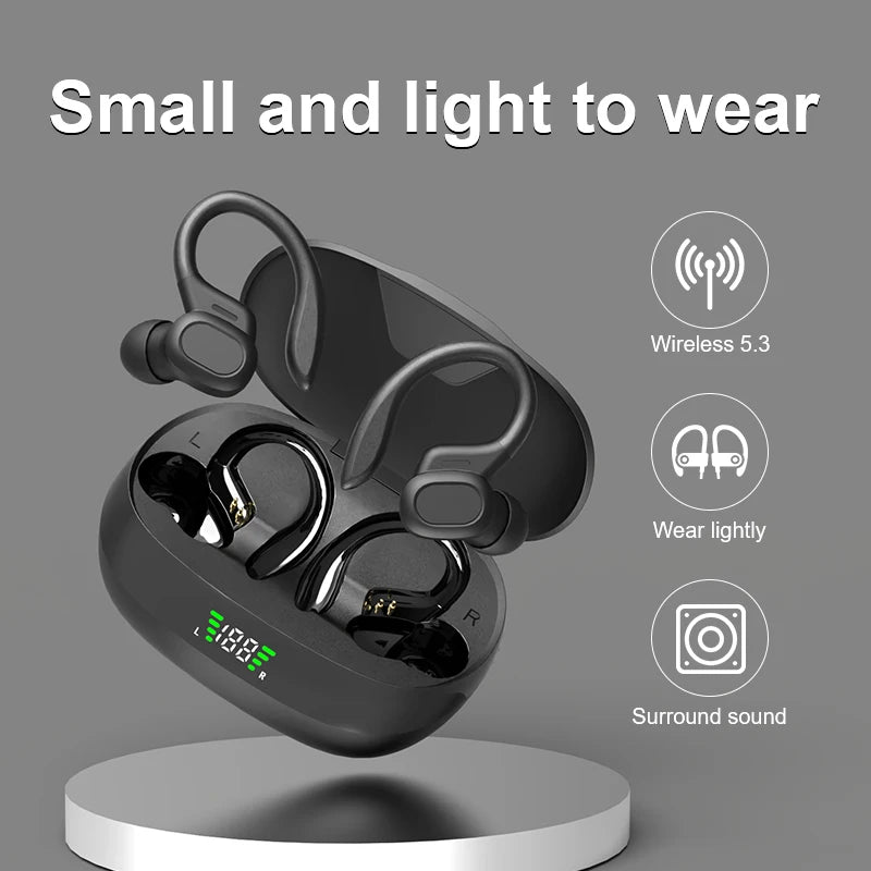 SHUKE Bluetooth Earbuds Wireless Earphones With Microphone EarHook Headset HiFi