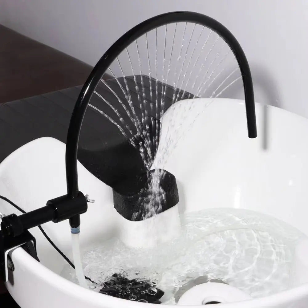 Salon Head Spa Water Waterfall Frame with Pump, Multi-Angle Water Circulation Device for Shampoo Washbasin Shower Equipment