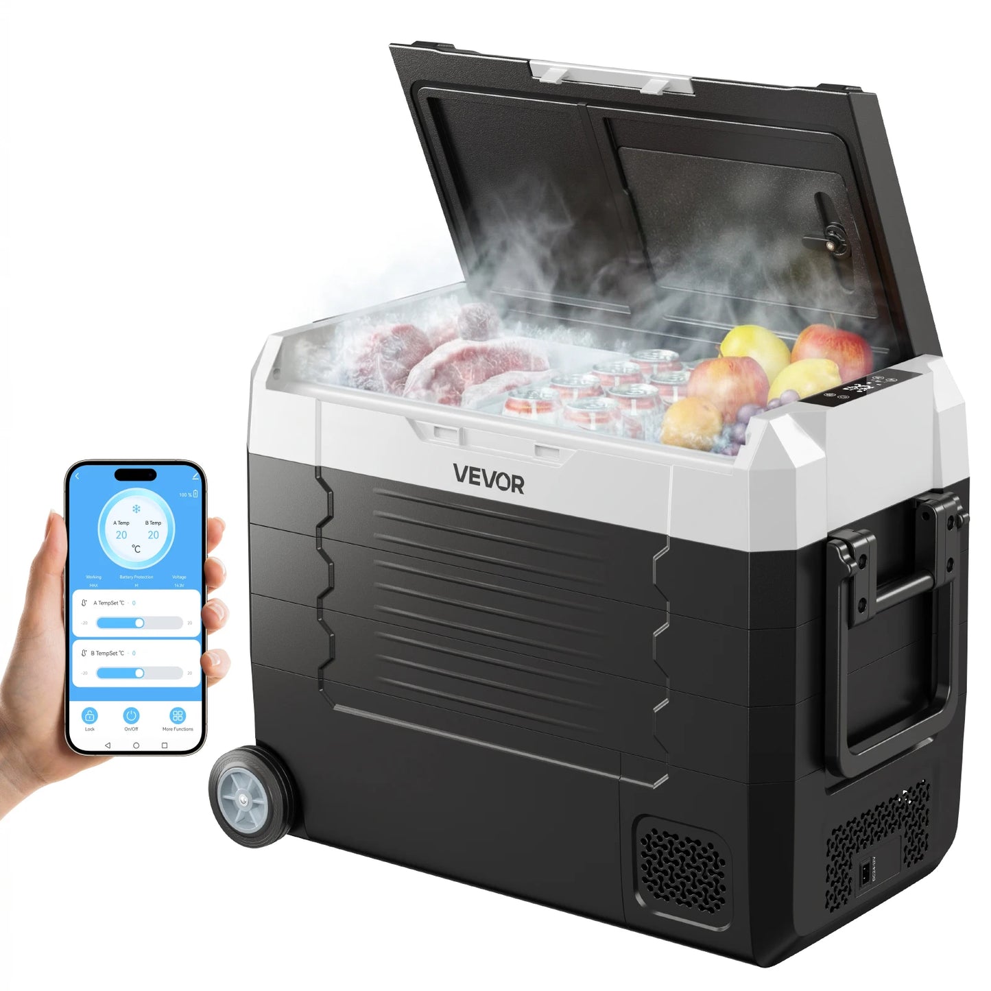 VEVOR Portable Car Refrigerator Mini Fridge Freezer For Camping