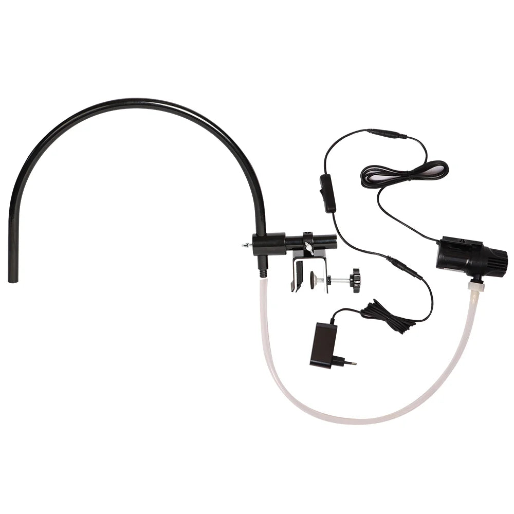 Salon Head Spa Water Waterfall Frame with Pump, Multi-Angle Water Circulation Device for Shampoo Washbasin Shower Equipment