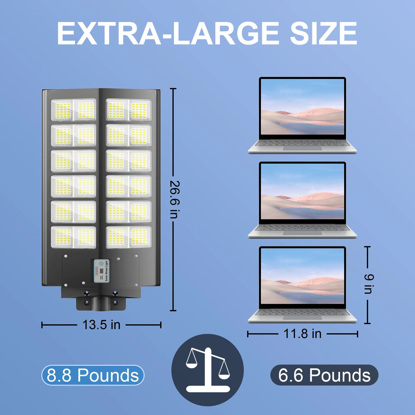Solar Street Light 6000W With Motion Sensor Waterproof