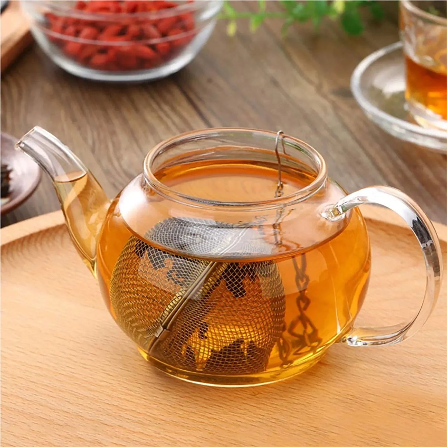 Two Pack Stainless Steel Tea Ball Infuser With Chain