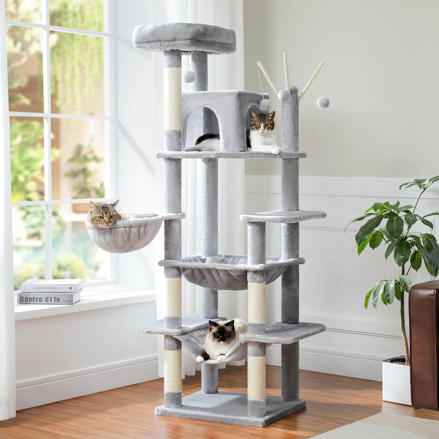PAWZ Road Large Cat Tree With Five Levels And Perches