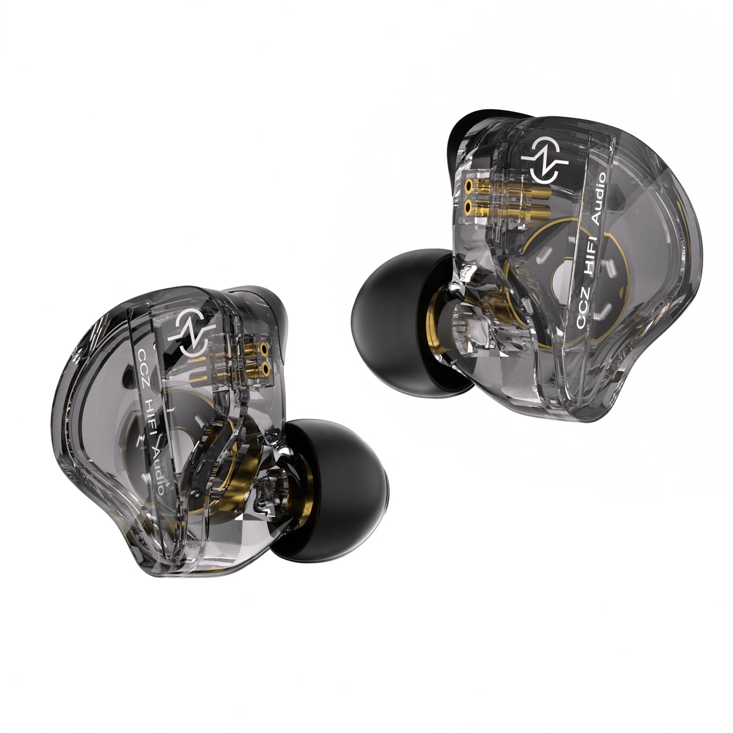 CCZ DC01 Pro Wired IEM Earphones, Powerful Bass Single Dynamic Driver In Ear Monitor, Comfortable Patented Ear Hook for Gaming Musicians Podcast Recording