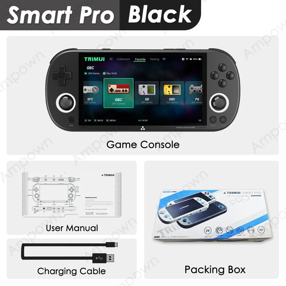 Trimui Smart Pro Handheld Game Console With IPS Display Bluetooth