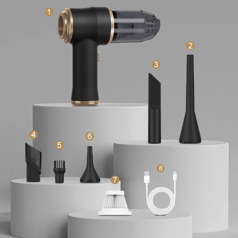 Portable Wireless Car Vacuum Cleaner With HEPA Filter
