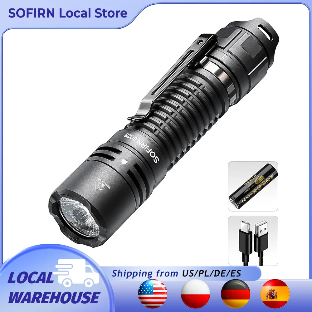 Sofirn SC28 2800Lm Rechargeable XHP50B LED Flashlight