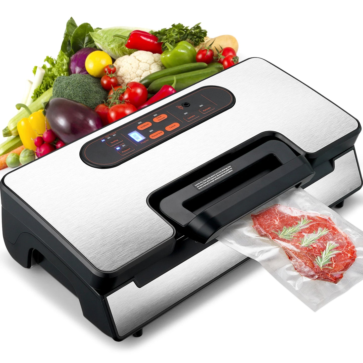 SucceBuy 90Kpa 130W Vacuum Sealer for Household Food Packaging