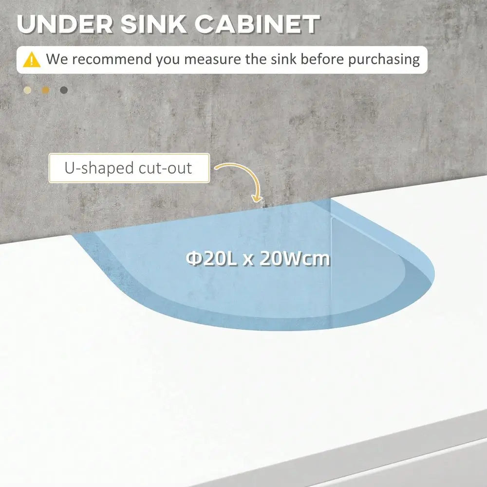 XMSJ Pedestal Sink Storage Cabinet Under Sink With Two Doors