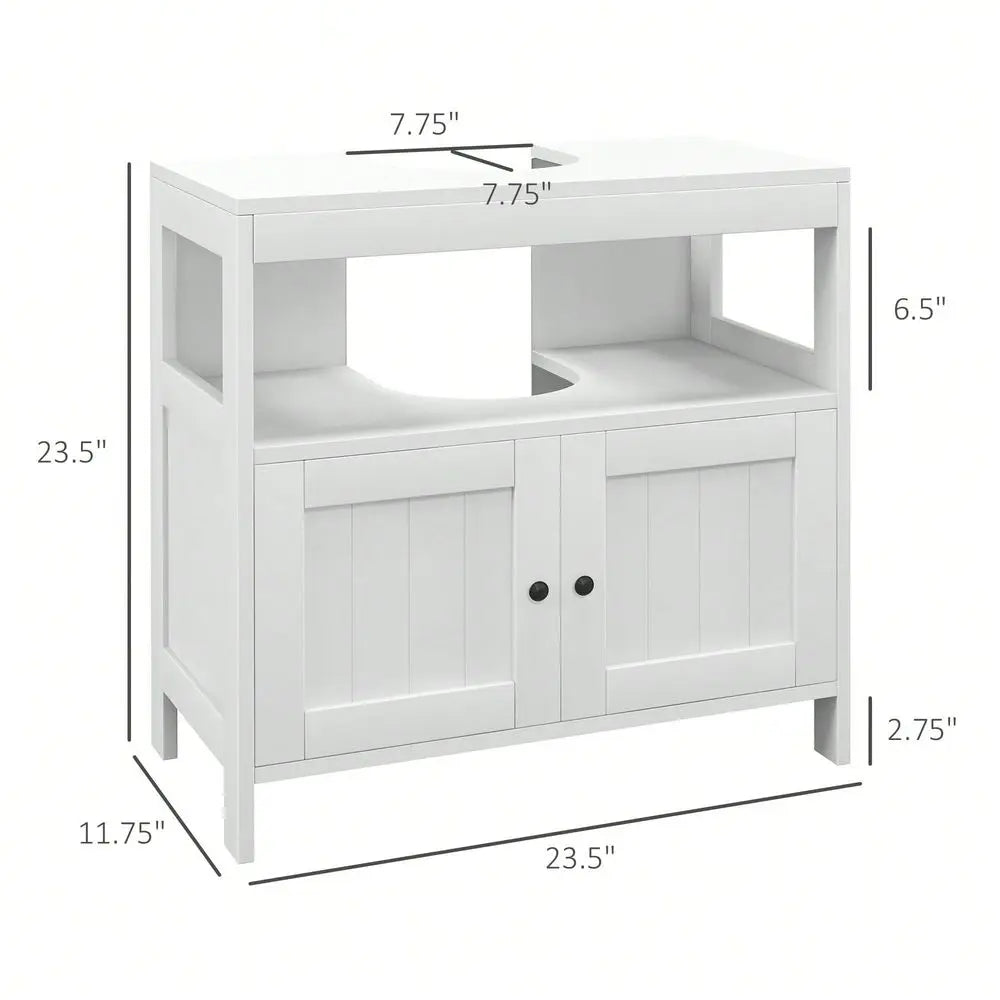 XMSJ Pedestal Sink Storage Cabinet Under Sink With Two Doors